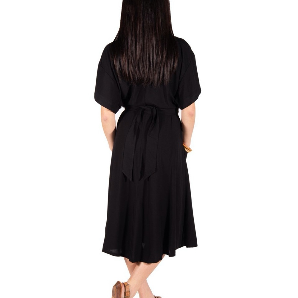 Tysa French Market Dress in Black - Picture 2 of 5
